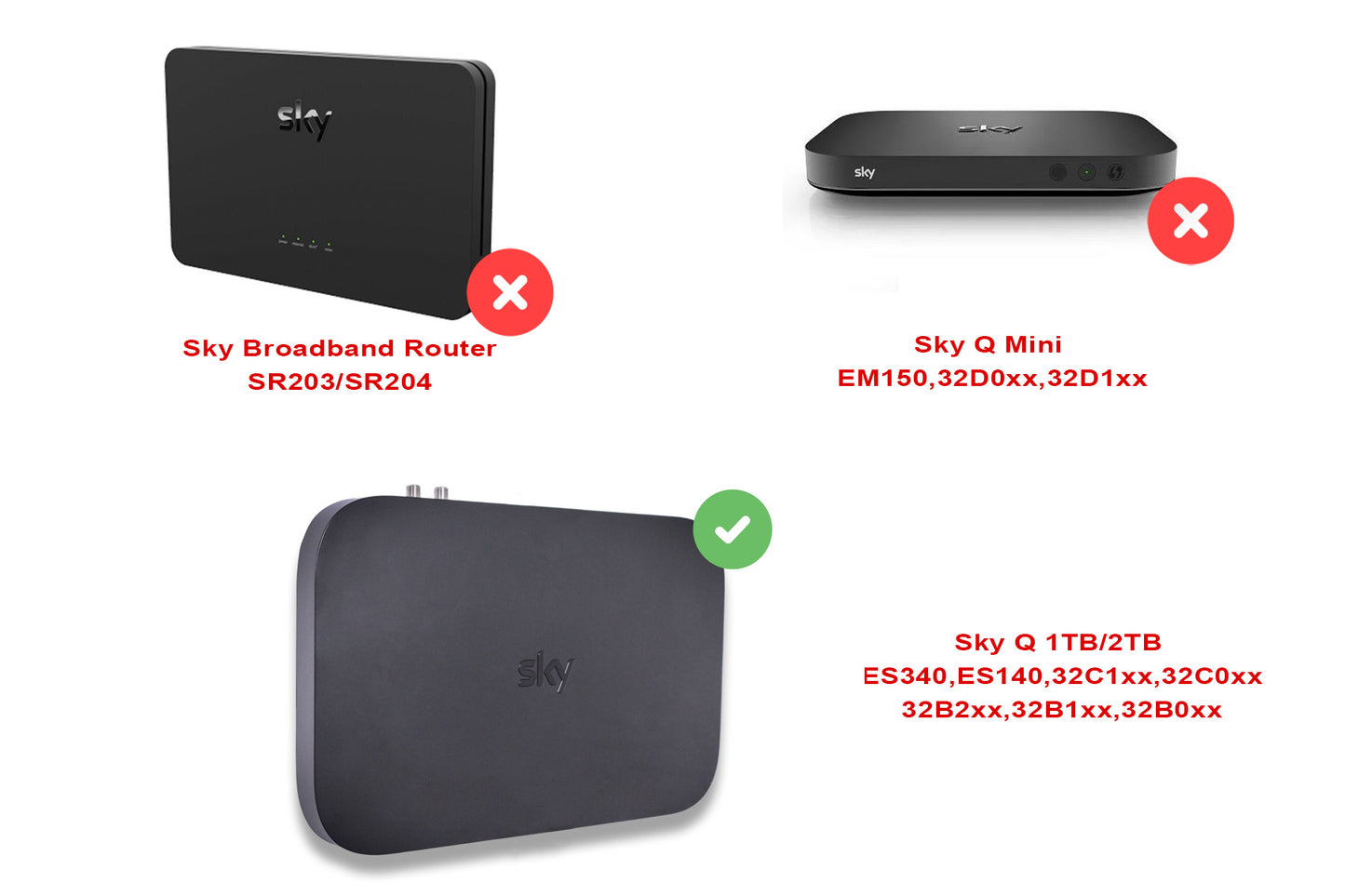 Decoralin Sky Q 1TB/2TB Wall Mount Floating Bracket for TV Box - Decoralin