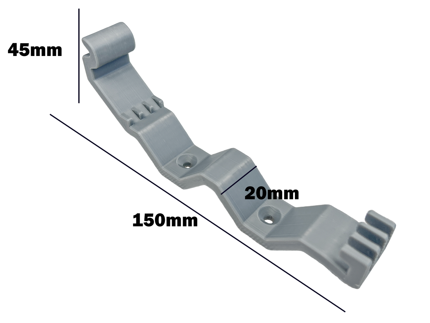 Decoralin Wall Mount Compatible with Fritz!Box 7590, 7590 AX, 5590, 7690, 6660, 6670 – Router Bracket for Wall Mounting – Grey