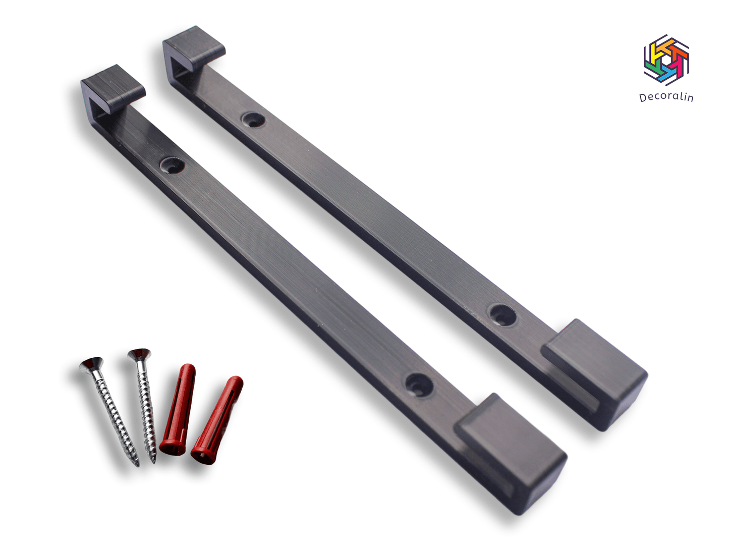Wall Mount Brackets for Makita Plunge Saw Guide Rail Track With Fixings Set of 2 - Decoralin
