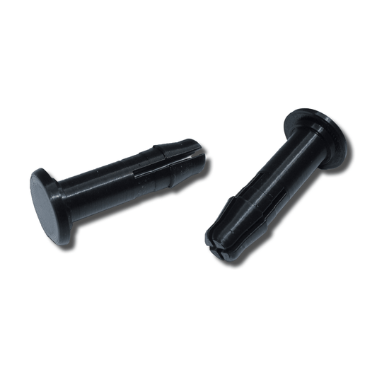 UK Wheelie Bin Lid Hinge Pin Plastic Plug (50mm x 15mm) Set of 2 - Decoralin