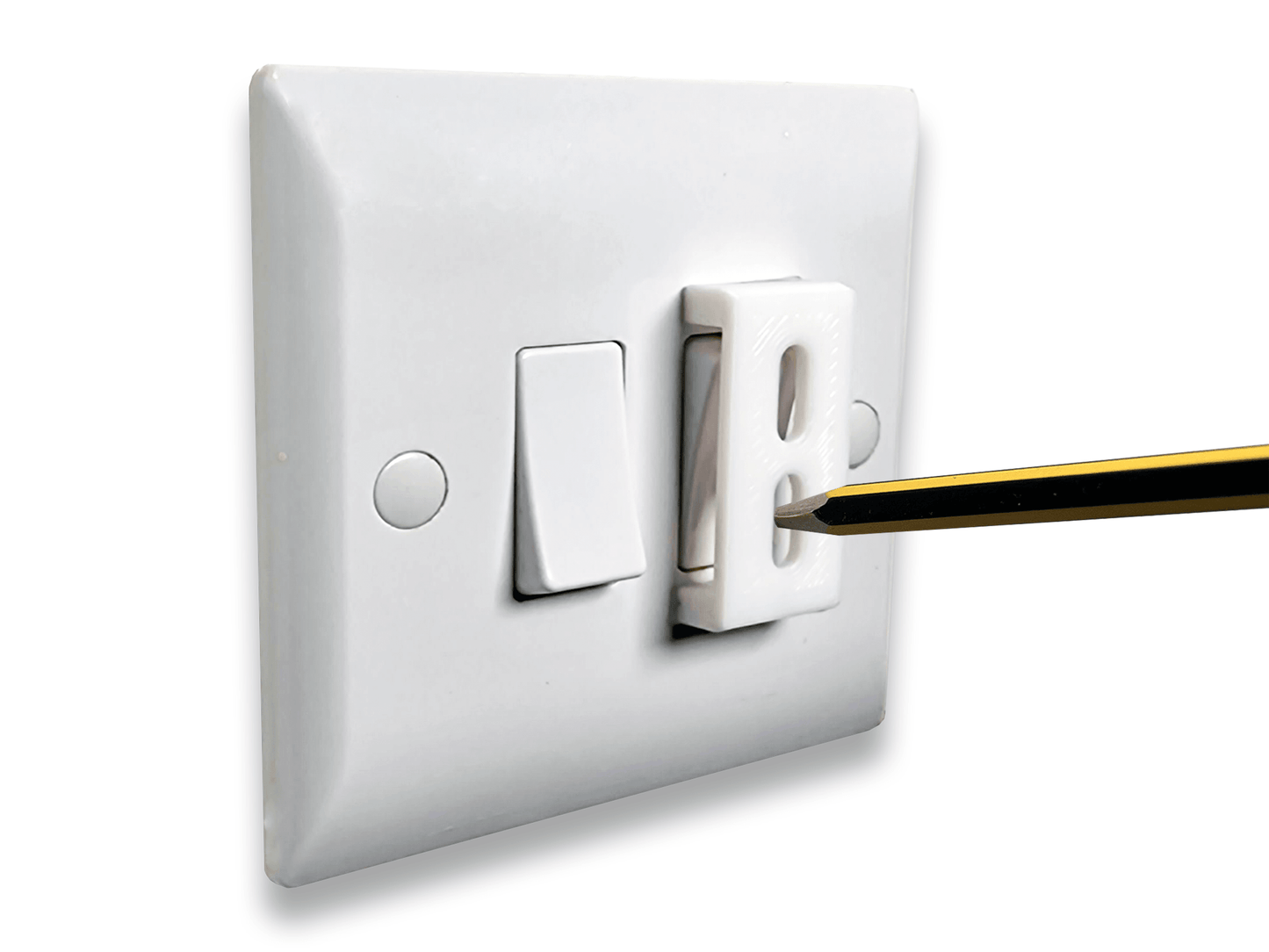 Light Switch Cover Guard Caps Prevents Kids or Accidental On Off Switching Whilst Allowing Easy Access for Intentional Switching Pack of 4 - Decoralin