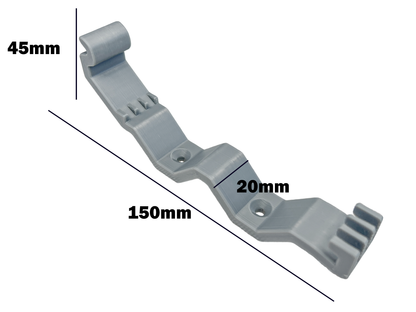 Decoralin Wall Mount Compatible with Fritz!Box 7590, 7590 AX, 5590, 7690, 6660, 6670 – Router Bracket for Wall Mounting – Grey