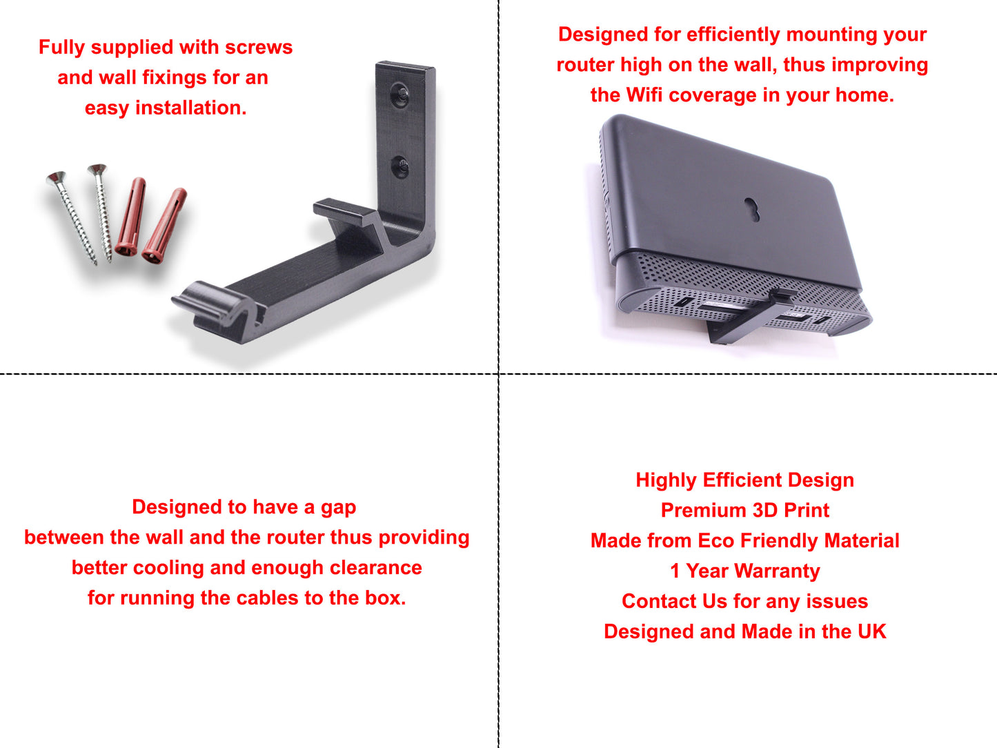 EE BT Smart Hub 2 Wall Mounting Bracket for Model SH20A - Decoralin