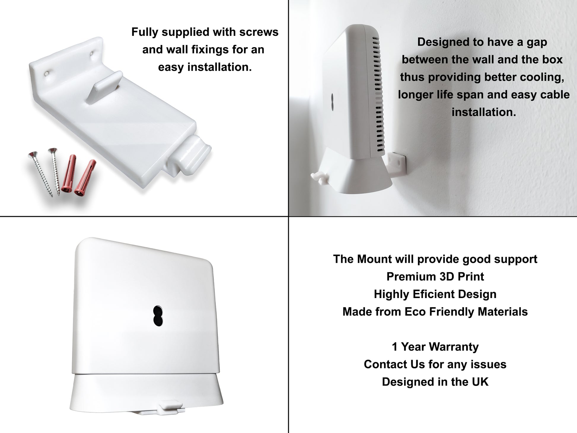 Decoralin Wall Mount for EE Smart WiFi Booster/Extender SW30A, Easy to Decoralin Wall Mount for EE Smart WiFi Booster/Extender SW30A, Easy to