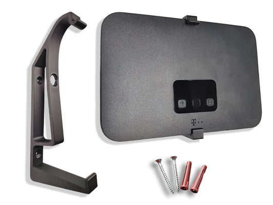 Telekom Speedport Smart 4 Router Wall Mount , Complete With Screws and Fixings, Black - Decoralin