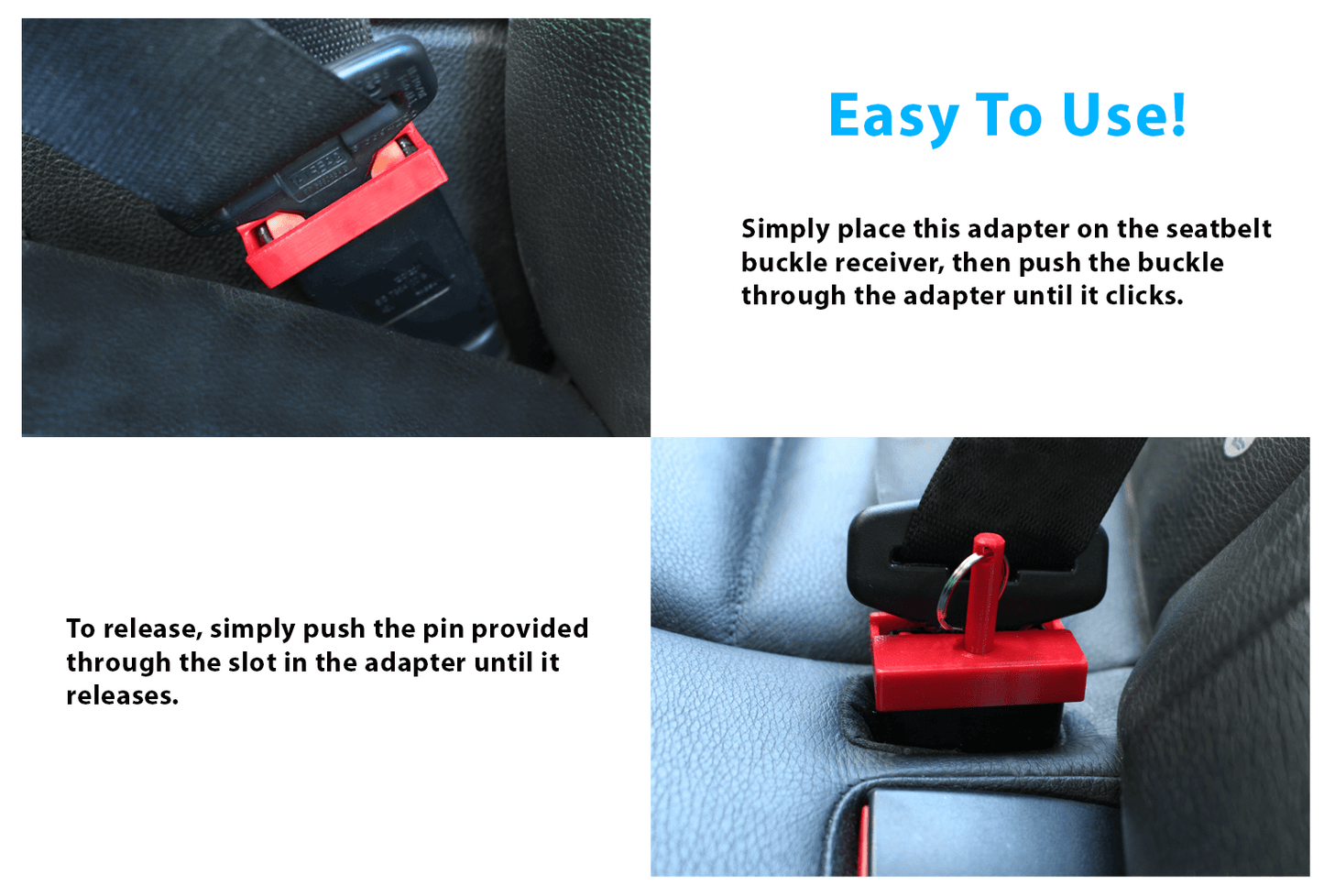 Car Belt Lock Buckle Guard Prevent Children And kids Opening The